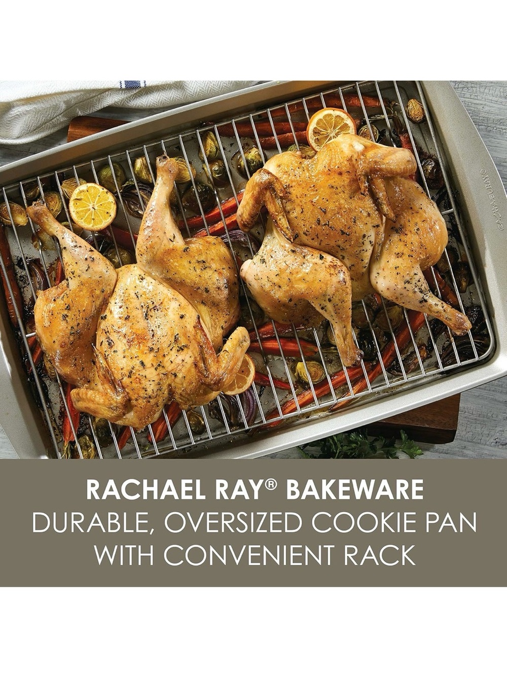 Rachael Ray Nonstick Bakeware Set without Grips
